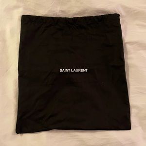 Saint Laurent Paris Black Dust Bag